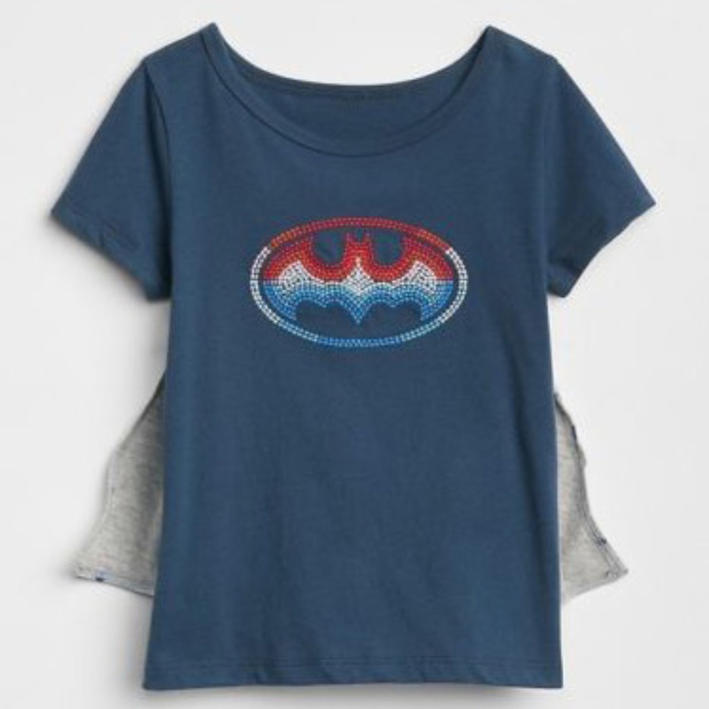 Baby Gap NWT Batman Logo Shirt With Cape 2 3 Years
